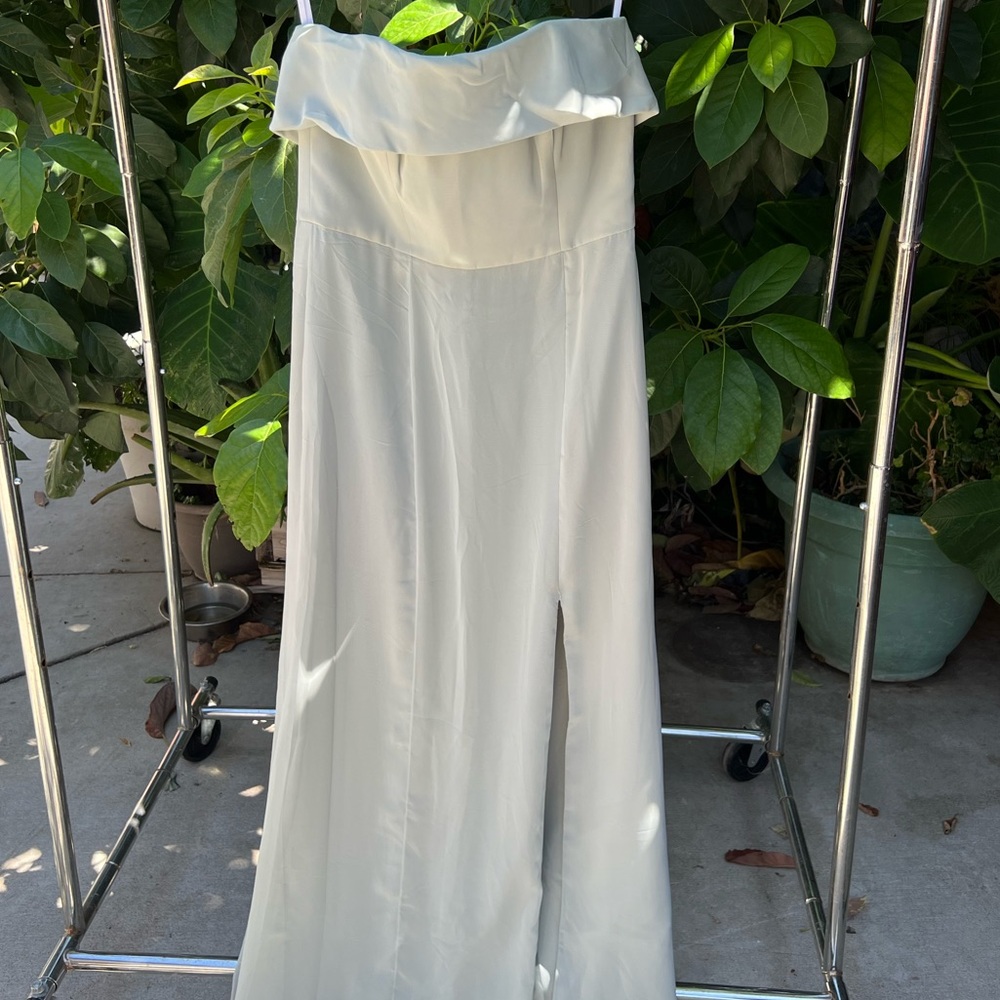 Bella bridesmaids Lux Chiffon Dress in Cream
